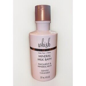 Whish Rose Hip + Lotus Mineral Milk Bath, 8 Fl Oz Emollient, mineral rich NEW